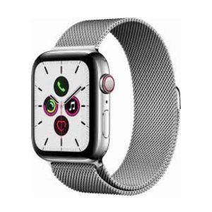 Apple Watch Series 5 Stainless Steel 40mm GPS+Cellular (Good Condition)(B-) Renewed - Silver (Battery 80%+)