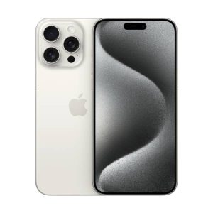 Apple iPhone 15 Pro Max 512GB (Good Condition)(B-) Renewed - White Titanium (Battery 80%+)