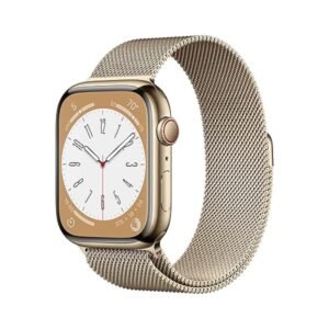 Apple Watch Series 8 Stainless Steel 41mm GPS+Cellular (Near New)(A) Renewed - Gold (Battery 80%+)