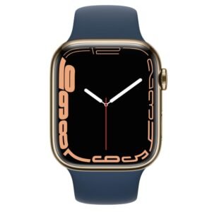 Apple Watch Series 7 Stainless Steel 41mm GPS+Cellular (Near New)(A) Renewed - Gold (Battery 80%+)