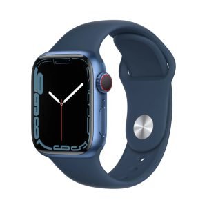 Apple Watch Series 7 Aluminum 45mm GPS (Good Condition)(B-) Renewed - Blue (Battery 80%+)