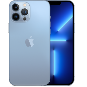 Apple iPhone 13 Pro Max 128GB (Good Condition)(B-) Renewed - Sierra Blue (New Battery)