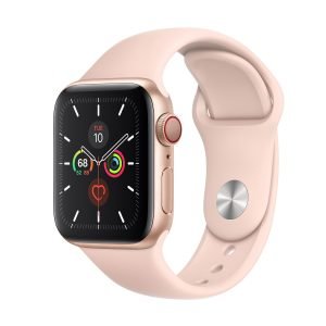 Apple Watch Series 5 Aluminum 40mm GPS+Cellular (Good Condition)(B-) Renewed - Gold (Battery 80%+)
