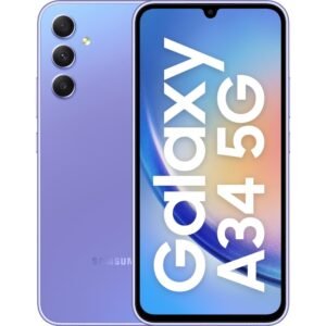 Samsung Galaxy A34 5G 128GB (Excellent Condition)(B+) Renewed - Violet (New Battery)