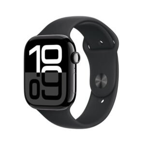 Apple Watch Series 10 Aluminum 46mm GPS (Good Condition)(B-) Renewed - Jet Black (Battery 80%+)