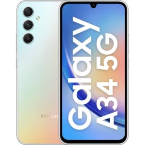 Samsung Galaxy A34 128GB (Near New)(A) Renewed - Silver (New Battery)